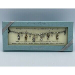 Count Your Blessings Angel Charm Bracelet New